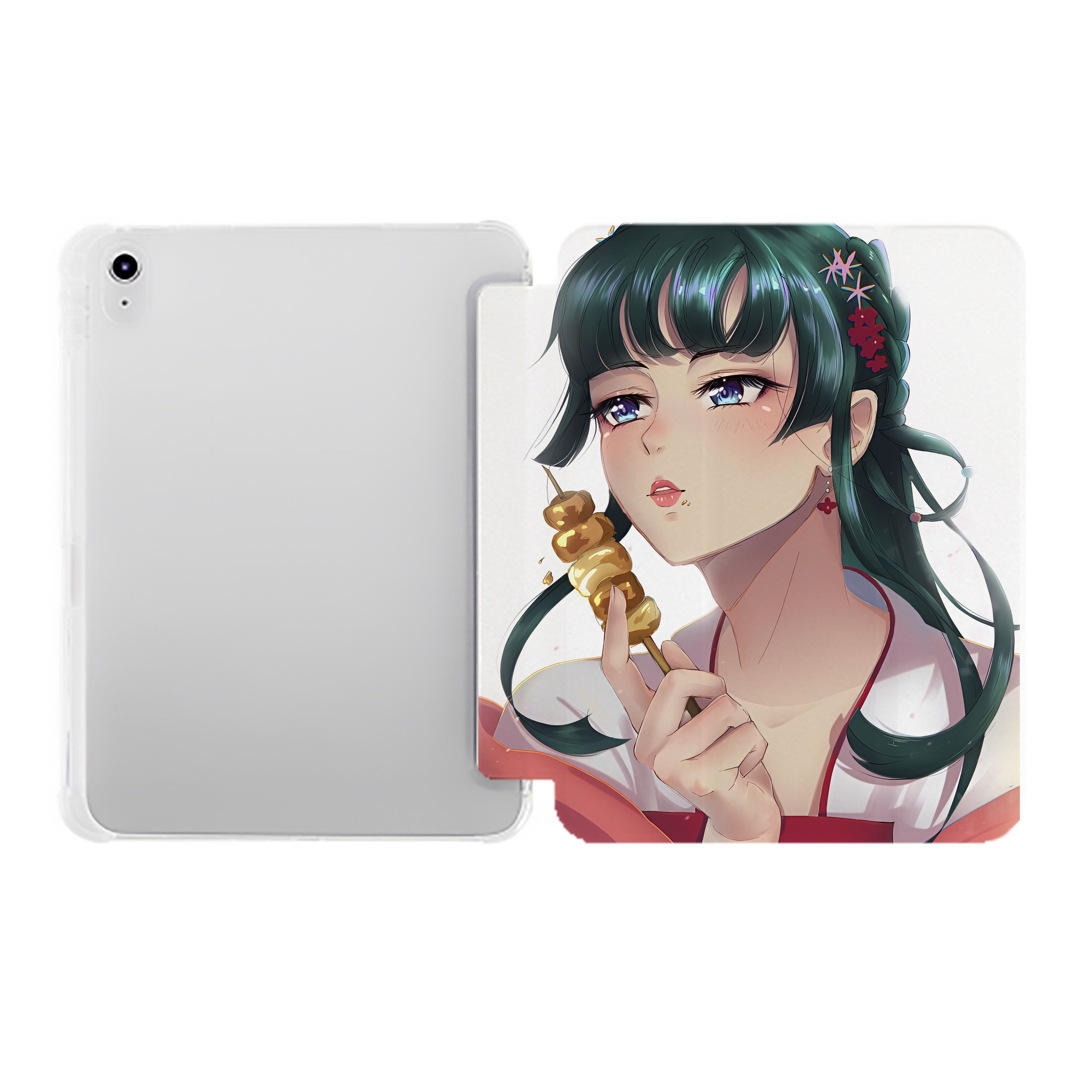 （画像用） 薬屋のひとりごと The Apothecary Diaries IPad ケース ペン収納付き 三つ折りスタンド PUレザー×シリコン 対応機種9.5/10.5/10.9インチ